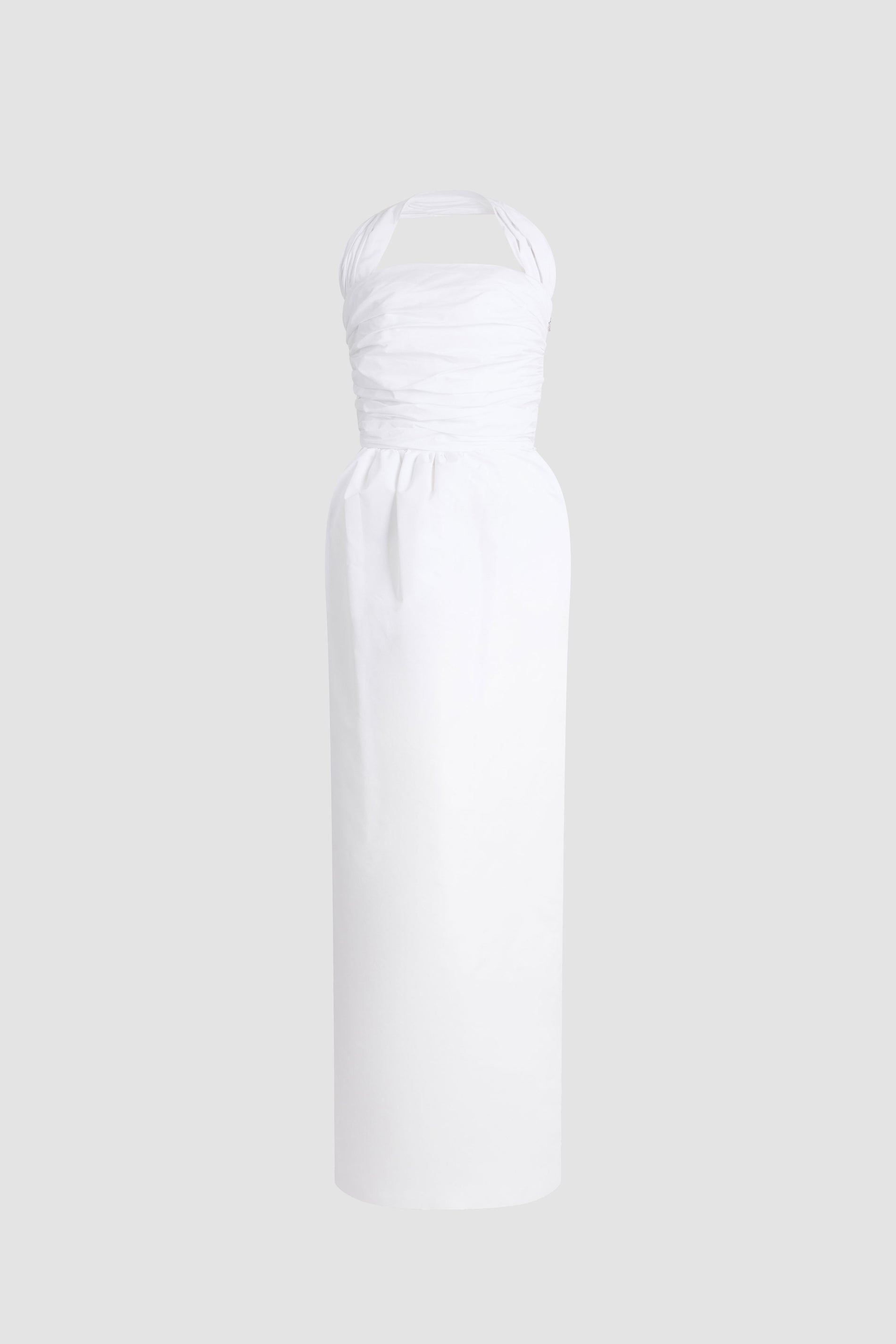 Patou - Abito lungo bustier in faille riciclata - White - Abito lungo bustier bianco. Fiocco oversize sul retro.