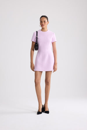 Kurzes Kleid mit kurzen Ärmeln aus Bio-Baumwolle