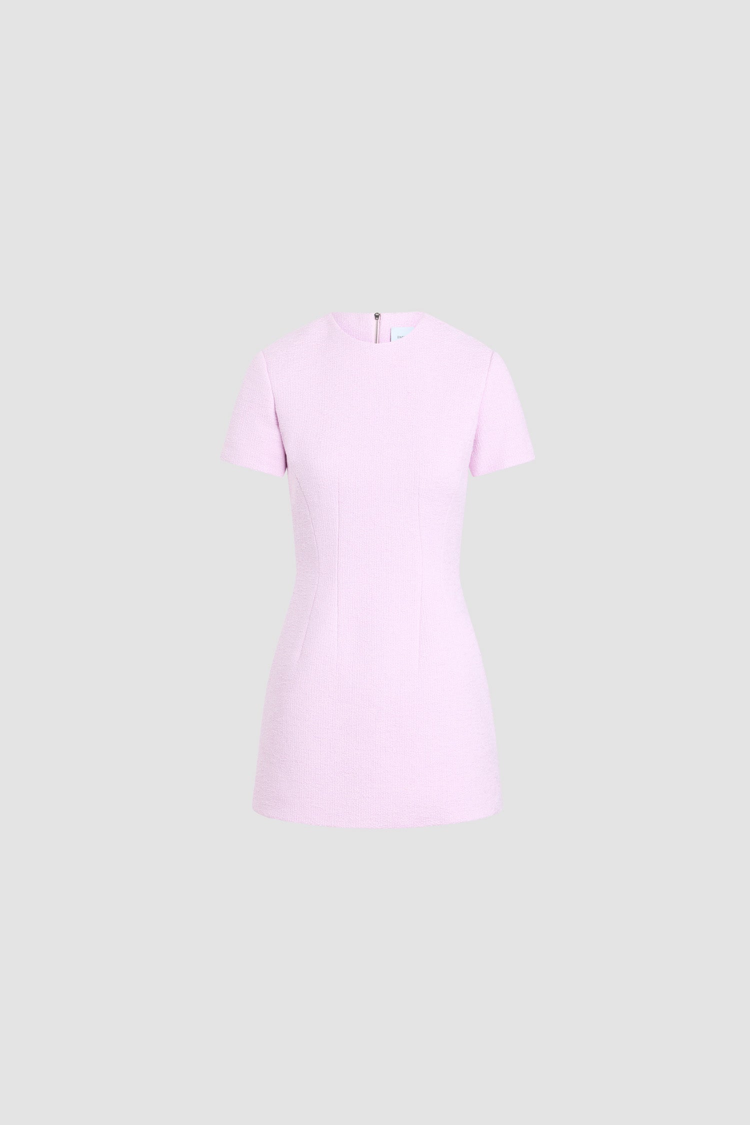 Patou - Kurzes Kleid mit kurzen Ärmeln aus Bio-Baumwolle - Candy Pink - Rosa kurzes Kleid. Material aus Bio-Baumwollmischung. Kurze Ärmel. Rundhalsausschnitt.