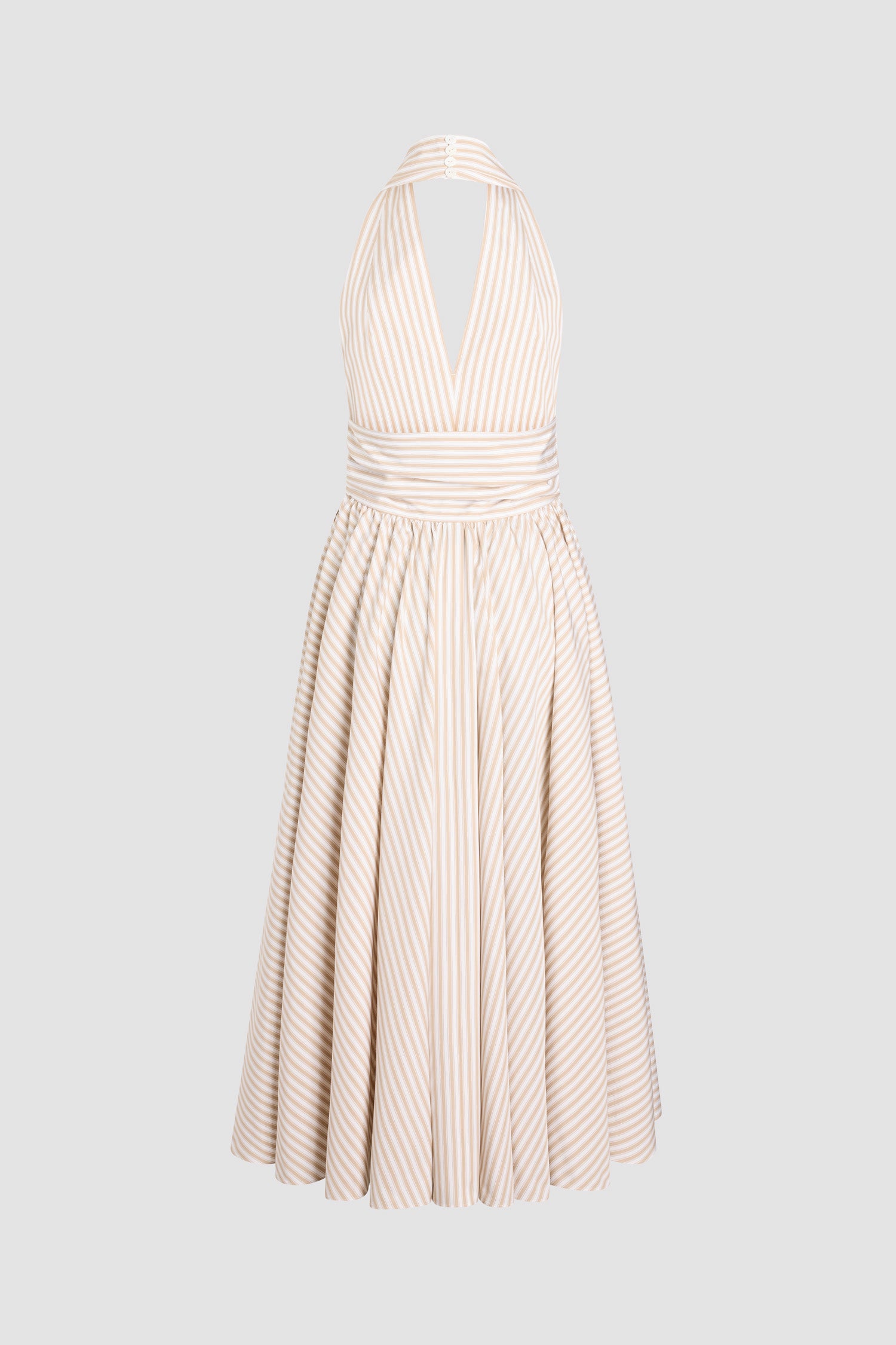 cotton halter neck dress Barefoot Beauty Cotton Halter Maxi Dress Small