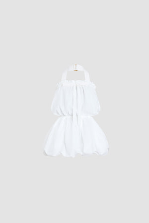 Trägerloses Halterneck-Kleid aus Bio-Baumwolle