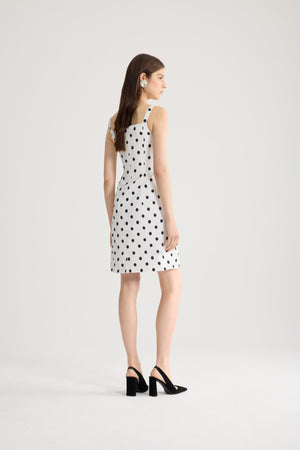 Recycled Faille Midi Sheath Dress