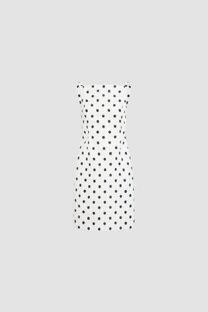 Recycled Faille Midi Sheath Dress