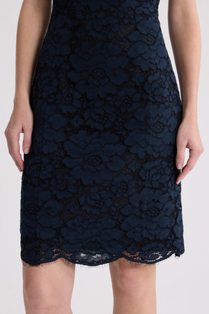 Robe midi fourreau en coton mélangé éco-responsable