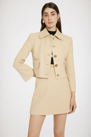 Giacca corta in tweed