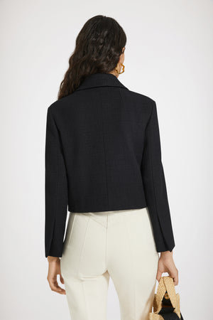 Giacca corta in tweed