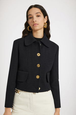 Giacca corta in tweed