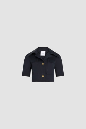 Kurzärmelige Jacke aus Bio-Baumwolle
