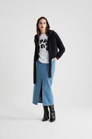 Organic cotton Patou zip-up hoodie