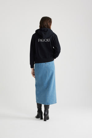 Organic cotton Patou zip-up hoodie