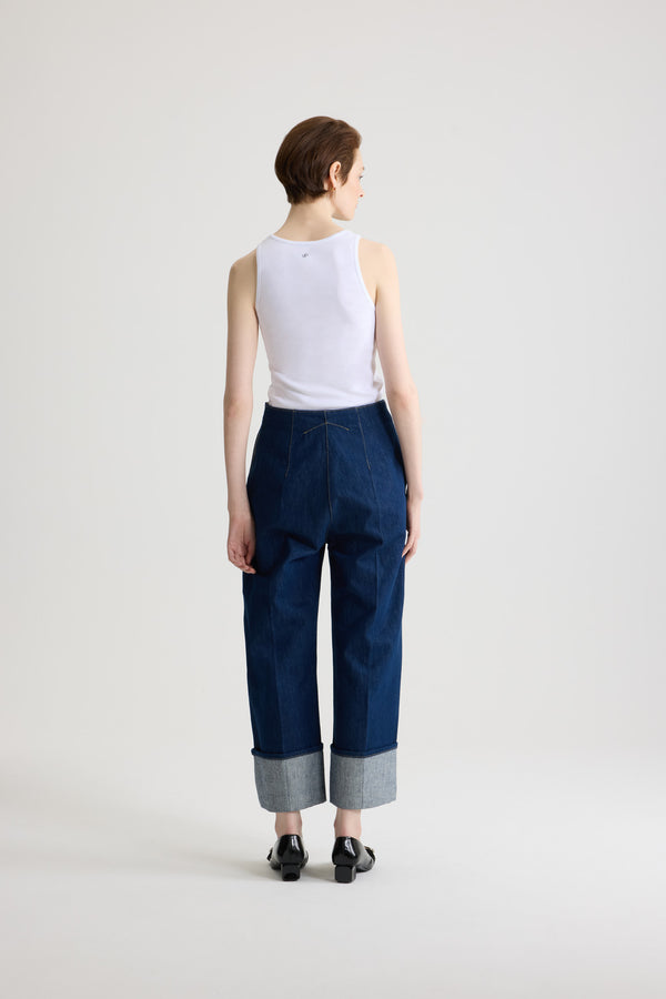 Patou - Patou tank top in organic cotton - White - White fitted tank top in organic cotton. Lettering logo at the front, monogram at the back.Unisex style; men should order one size up.