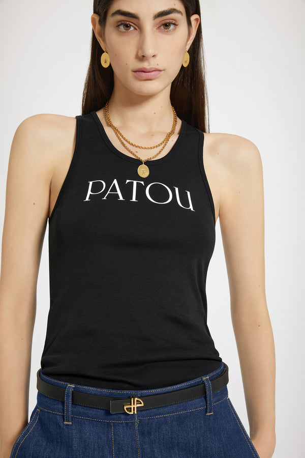 Patou - Patou cotton tank top in organic cotton