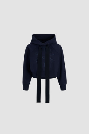 Felpa con logo medaglione in cotone bio