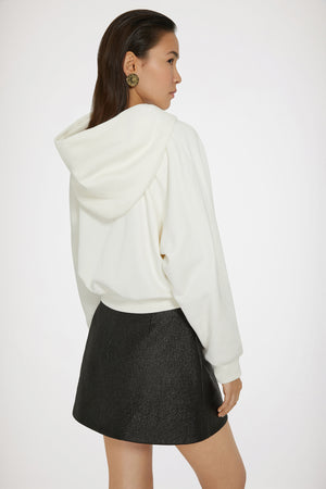 Medallion hoodie in organic cotton