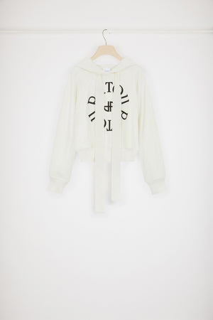 Medallion hoodie in organic cotton