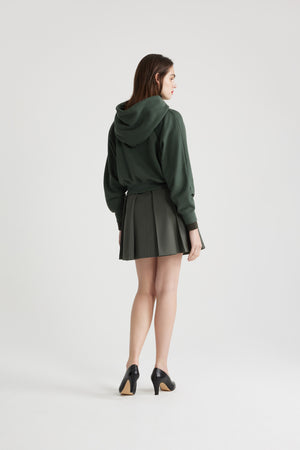 Medallion hoodie in organic cotton