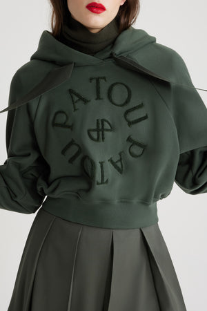 Medallion hoodie in organic cotton