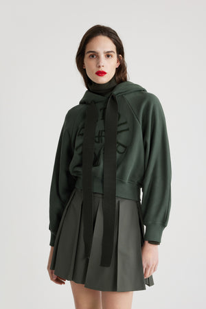 Medallion hoodie in organic cotton