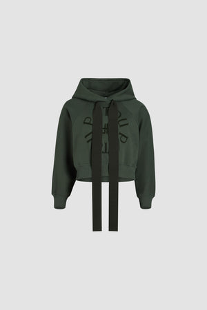 Medallion hoodie in organic cotton