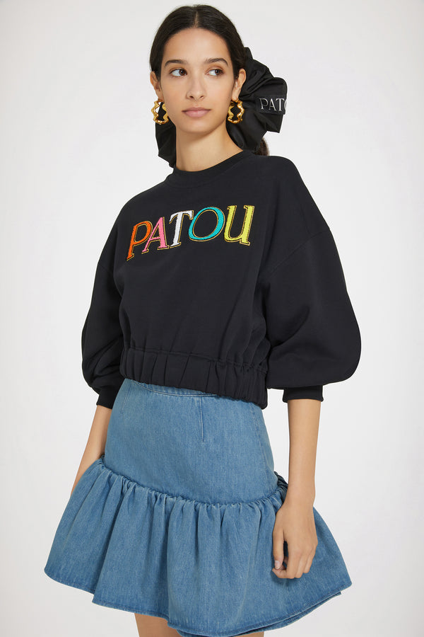 Patou - Kurzes Patou-Sweatshirt aus Bio-Baumwolle