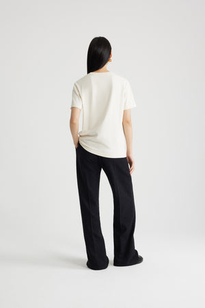 Embroidered Patou t-shirt in organic cotton