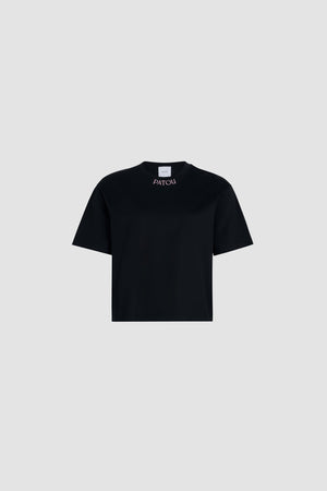 Maglietta con logo Patou ricamato in cotone bio