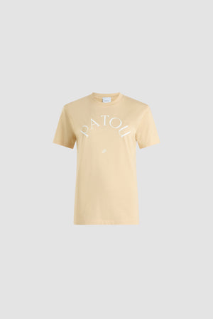 Patou logo and JP monogram t-shirt in organic cotton