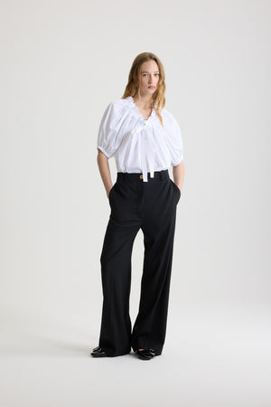 Drawstring t-shirt in organic cotton