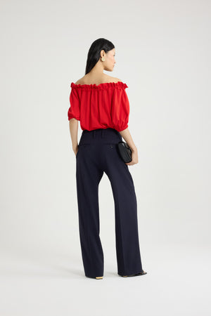 Drawstring t-shirt in organic cotton