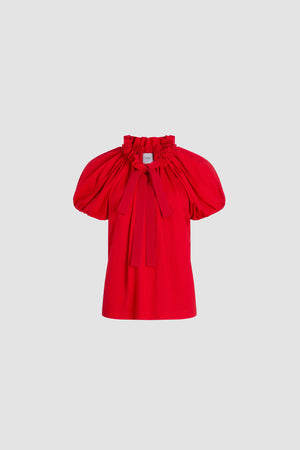 Drawstring t-shirt in organic cotton