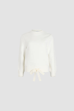 Patou logo embroidered sweatshirt in organic cotton