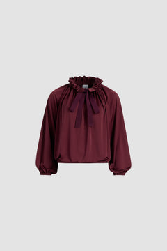 サテンジャージー アイコニック ドローストリング トップス