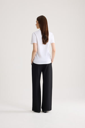T-shirt con nodo in cotone biologico