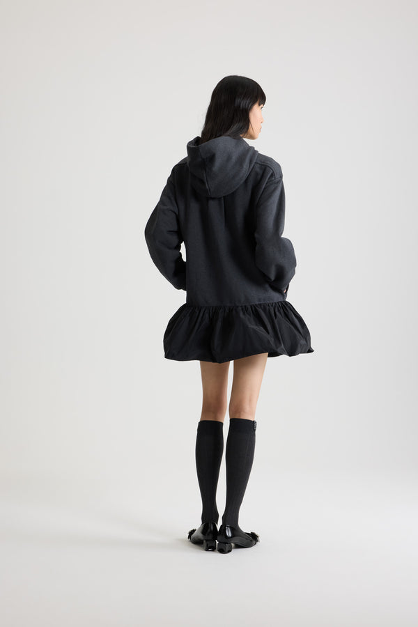 Patou - Calze al ginocchio a costine in misto cotone - Black - Calze in misto cotone nero. Maglia a costine. Altezza al ginocchio. Etichetta con logo Patou sul risvolto, jacquard con logo Patou sulla suola.