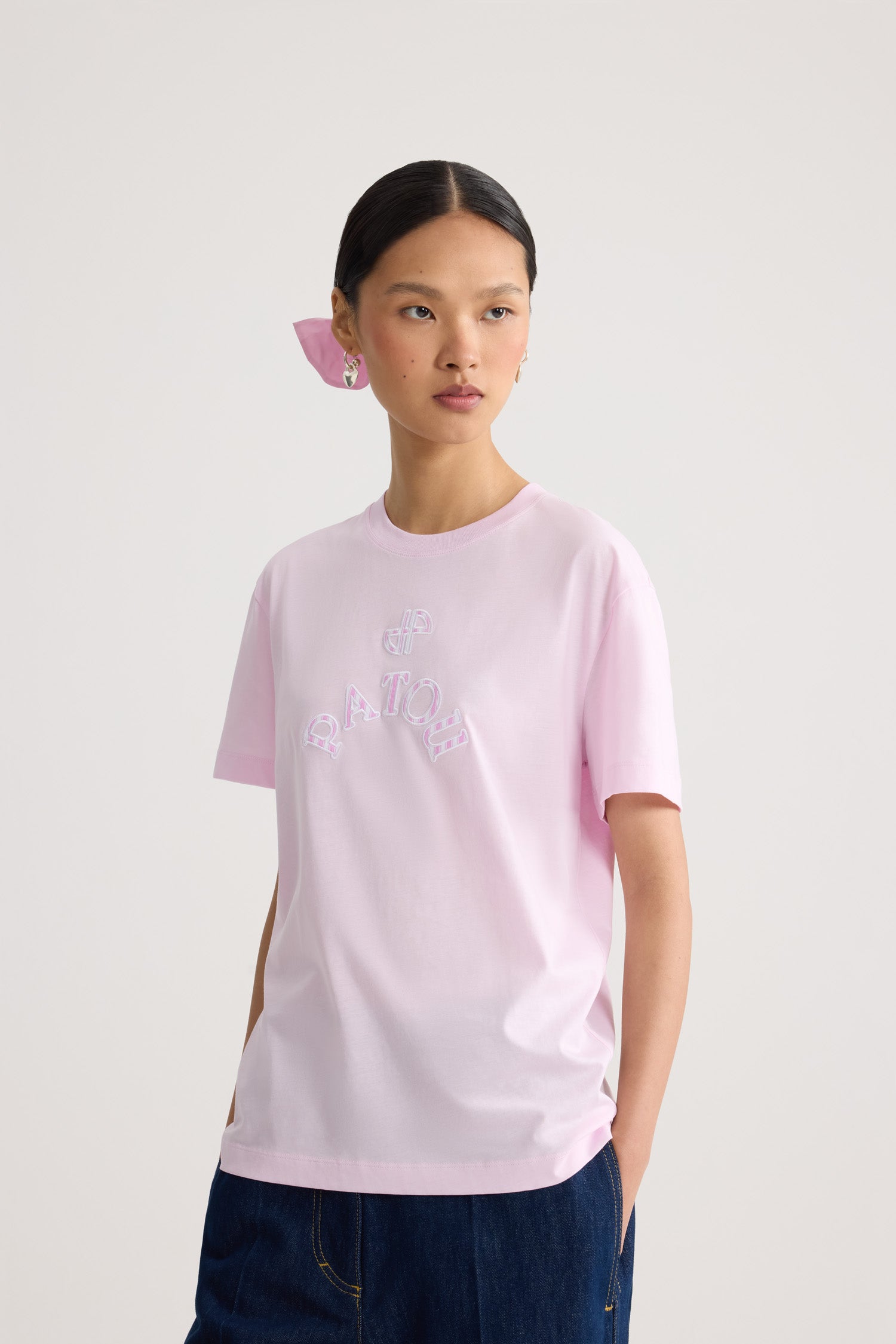 PATOU ピンク Tシャツ Patou | Organic Cotton Patou JP Poplin T-Shirt