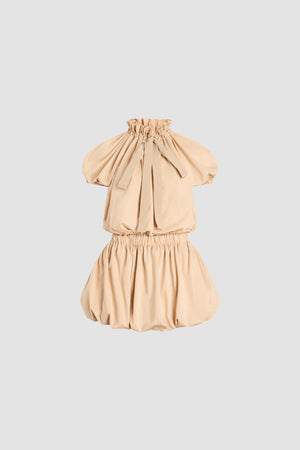 Voluminöses Mini-Kleid aus Bio-Baumwolle