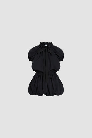Voluminöses Mini-Kleid aus Bio-Baumwolle