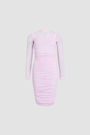 Polyamid-Spitzen-Twinset-Mini-Kleid mit abnehmbarem Top