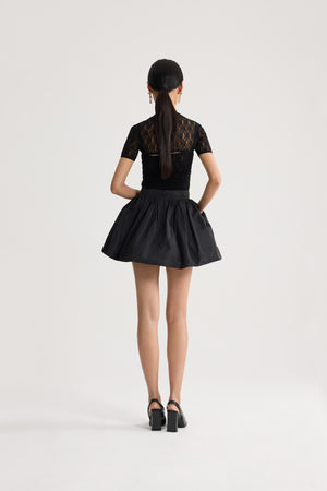 Polyamide lace detachable twinset top