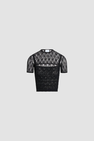 Polyamide lace detachable twinset top