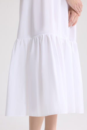 Organic Cotton Poplin Volume Midi Dress