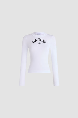 T-shirt a maniche lunghe in cotone biologico