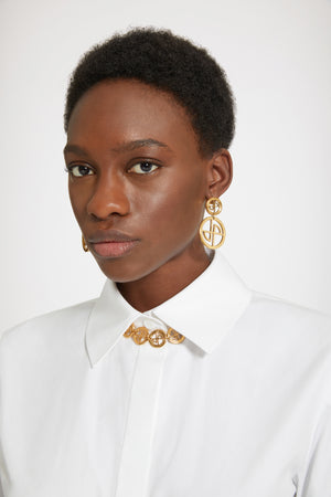 Collier JP en laiton doré