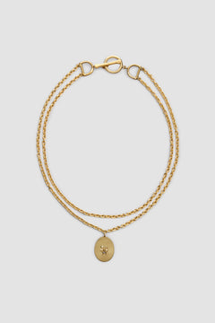 Collana con ciondolo Bocca in ottone