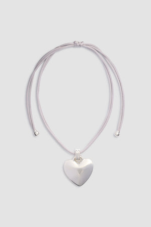 Collana con ciondolo Heart Ribbon