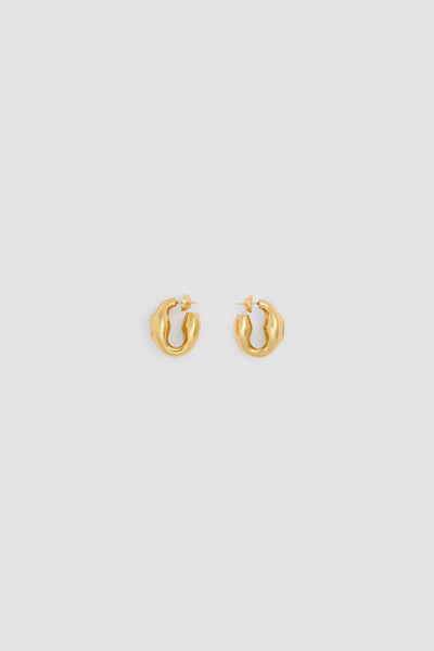 PATOU ゴールド フープピアス Patou フープピアス | ゴールドトーン | FARFETCH JP