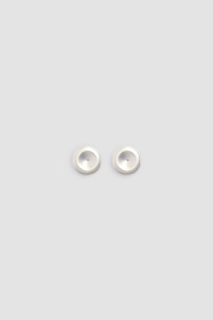 Boucles d'oreilles à clip en forme de disque, en laiton