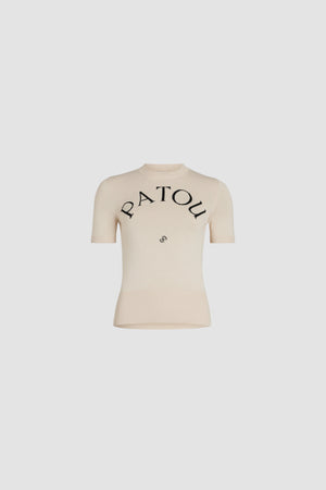 Patou Jacquard-Stricktop aus Bio-Baumwollmix