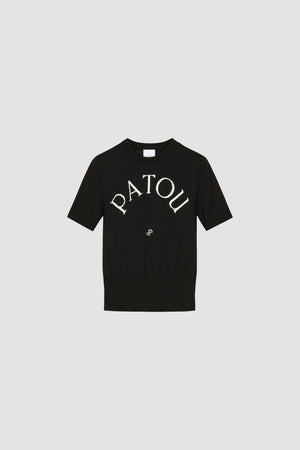 Patou Jacquard-Stricktop aus umweltfreundlichem Baumwollmix