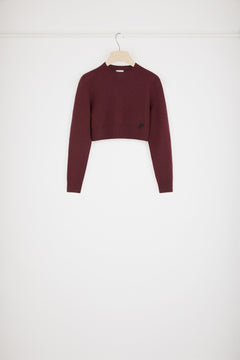 Kurzer Pullover aus nachhaltiger Wolle und Kaschmir